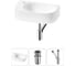 , Комплект 3 в 1 Lavinia Boho Bathroom Sink накладная/подвесная раковина 40x22 см (состоит Wellsee 20216336R 1