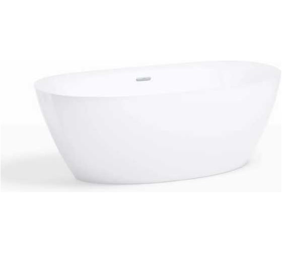 Ванна акриловая отдельностоящая Wellsee Enjoy e Amedeo 175x83 см, белая глянцевая 237401000