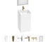 Акционный набор 6 в 1 Wellsee Pure BY  напольная раковина 45x45x85 см  20220199R 1