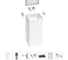 Акционный набор 6 в 1 Wellsee Pure BY напольная раковина 40x40x85 см 20220177R 1