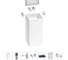 Акционный набор 6 в 1 Wellsee Pure BY напольная раковина 40x40x85 см 20220185R 1