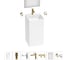 Акционный набор 7 в 1 Wellsee Pure BY напольная раковина 45x45x85 см 20220203R 1