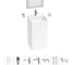 Акционный набор 7 в 1 Wellsee Pure BY  напольная раковина 45x45x85 см  20220209R 1