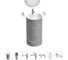 Акционный набор 7 в 1 Wellsee Chalice Perfection напольная раковина 45x45x85 см 20220092R 1