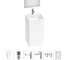 Акционный набор 6 в 1 Wellsee Pure BY напольная раковина 45x45x85 см 20220205R 1