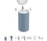 Акционный набор 7 в 1 Wellsee Chalice Perfection напольная раковина 45x45x85 см 20220110R 1