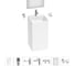 Акционный набор 7 в 1 Wellsee Pure BY напольная раковина 45x45x85 см 20220201R 1