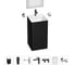 Акционный набор 7 в 1 Wellsee Pure BY напольная раковина 45x45x85 см 20220218R 1