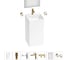 Акционный набор 7 в 1 Wellsee Pure BY напольная раковина 45x45x85 см 20220211R 1