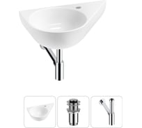 Комплект 3 в 1 Wellsee Bathroom Sink подвесная раковина 52x31 см (состоит из 3331111 20215368R