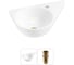 Комплект 2 в 1 Wellsee Bathroom Sink подвесная раковина 52x31 см (состоит из 3331111 20215366R 1