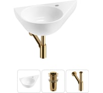 Комплект 3 в 1 Wellsee Bathroom Sink подвесная раковина 52x31 см (состоит из 3331111 20215370R