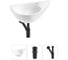 Комплект 3 в 1 Wellsee Bathroom Sink подвесная раковина 52x31 см (состоит из 3331111 20215369R 1