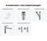 Комплект 5 в 1 Wellsee Bathroom Sink подвесная раковина 52x31 см (состоит из 3331111 20215376R 11
