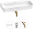 Комплект с раковиной Wellsee Clermont 3 в 1, накладная/подвесная раковина 100x47 см 20220423R 1