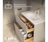 Тумба с раковиной 1Marka Mona 80Н 810x890x460 мм, 2 ящика, агатовый серый Ц0000043670 6