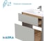 Тумба с раковиной 1Marka Mona 80Н 810x890x460 мм, 2 ящика, агатовый серый Ц0000043670 7
