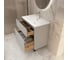 Тумба с раковиной 1Marka Mona 80Н 810x890x460 мм, 2 ящика, агатовый серый Ц0000043670 10