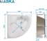 Ванна 1Marka Afrodita 1500x1500 мм, комплект Стандарт 2 П 01афр1515кс2п 7