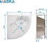 Ванна 1Marka Afrodita 1500x1500 мм, комплект Премиум П 01афр1515кпп 9