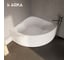 Ванна 1Marka Cassandra 1400x1400 мм, комплект Премиум П 01кас1414кпп 11