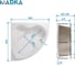 Ванна 1Marka Luxe 1550x1550 мм, комплект Стандарт 2 П 01люк155155кс2п 7