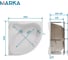 Ванна 1Marka ПАЛЕРМО/PALERMO 1200х1200 Комплект Премиум П 01пал1212кпп 9