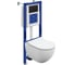 Комплект Cersanit BRASKO SMART DPL EO slim инсталляция AQUA 40 SMART M кнопка TWINS пластик черный матовый LP 69333 1