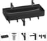 Акционный набор Wellsee 5 в 1 Clermont накладная/подвесная раковина 100x47 см 20220508R 1