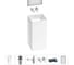 Акционный набор Wellsee 5 в 1 Pure BY напольная раковина 40x40x85 см 20220181R 1