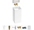 Акционный набор Wellsee 5 в 1 Pure BY напольная раковина 40x40x85 см 20220183R 1