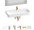 Акционный набор Wellsee 6 в 1 Clermont накладная/подвесная раковина 100x47 см 20220415R 1