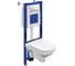 Комплект инсталляции Cersanit City CO DPL EO Slim Aqua 40 Smart M, кнопка Estetica, белая с хромированной рамкой 69313 1