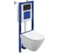 Комплект инсталляции Cersanit City Smart DPL EO Slim Aqua 40 Smart M, кнопка Estetica, черная матовая с хромированной рамкой LP 69324 1