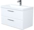 Тумба с умывальником подвесная IDDIS Slide X 80 см, белая, умывальник 4518000i28 SLX80W0i95K 1
