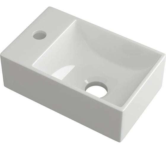 Раковина подвесная прямоугольная Bauedge BAU Hotel mini 30х19, белая JIE0013