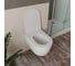 Унитаз подвесной безободковый Bauedge Bau Mif LX 52,5х36, быстросъеное сиденье дюропласт микролифт BX0007 3