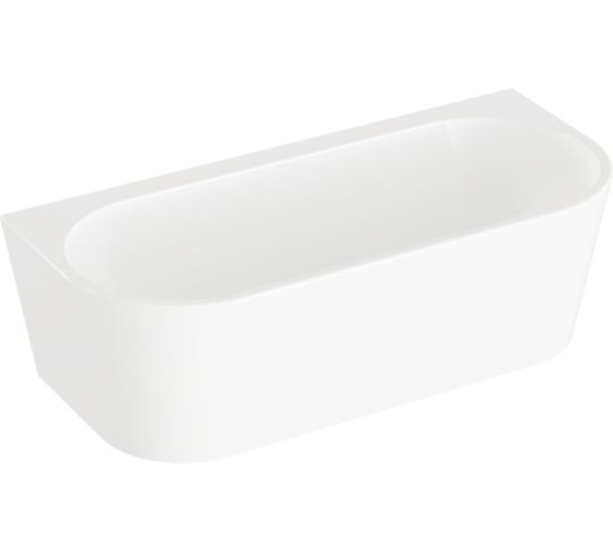 Ванна отдельностоящая акриловая прямоугольная Vitra Geo (Гео), 180x80,5 см, белая 65420006000