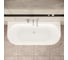 Ванна отдельностоящая акриловая прямоугольная Vitra Geo (Гео), 180x80,5 см, белая 65420006000 7
