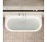 Ванна отдельностоящая акриловая прямоугольная Vitra Geo (Гео), 180x80,5 см, белая 65420006000 8