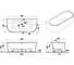 Ванна отдельностоящая акриловая прямоугольная Vitra Geo (Гео), 180x80,5 см, белая 65420006000 9