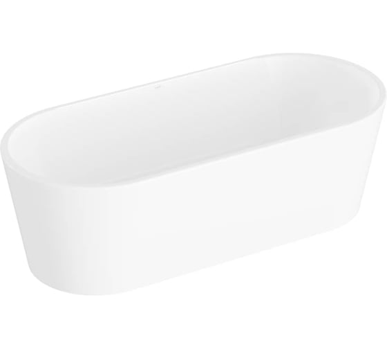 Ванна отдельностоящая акриловая прямоугольная Vitra Geo (Гео), 180x80,5 см, белая 65380006000