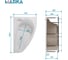 Ванна 1Marka ЛИЛ/LIL 1400x900 R, комплект Премиум П 01 lil1490п кпп 8