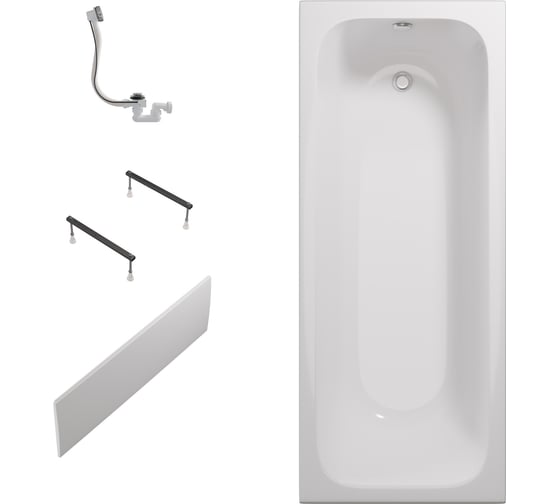 Ванна 1Marka РУАН/RUAN 1700x700 СМ/ПР, комплект Стандарт 1+ 01 ru1770 кс1+