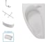 Ванна 1Marka ЛИЛ/LIL 1400x900 L, комплект Премиум П 01 lil1490л кпп 1
