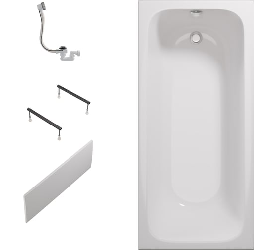 Ванна 1Marka РУАН/RUAN 1500x700 СМ/ПР, комплект Стандарт 1+ 01 ru1570 кс1+