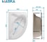 Ванна 1Marka КАТАНИЯ/CATANIA 1500х1050 R Комплект Премиум П 01кт1510пкпп 8