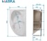 Ванна 1Marka ДИАНА/DIANA 1500х900 L Комплект Стандарт 2 П 01ди1590лкс2+п 8