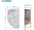 Ванна 1Marka ДИАНА/DIANA 1700х1050 L Комплект Стандарт 2 П 01ди1710лкс2+п 9