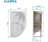 Ванна 1Marka ДИАНА/DIANA 1500х900 R Комплект Стандарт 2 П 01ди1590пкс2+п 8